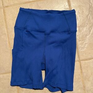 Year of ours blue biker shorts sz S